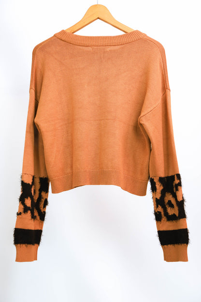 Pull beige et noir Guess Taille L