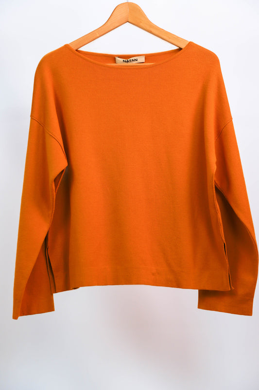 Pull jaune moutare Natan Taille L - NEUF