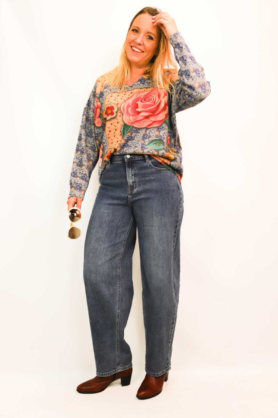 Pull à motif Neslay Taille L