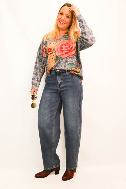 Pull à motif Neslay Taille L