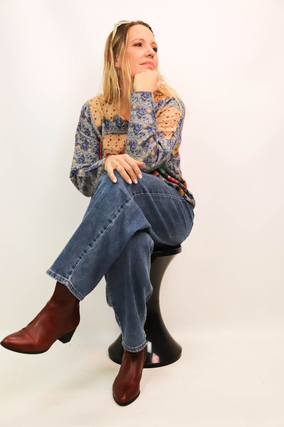 Pull à motif Neslay Taille L