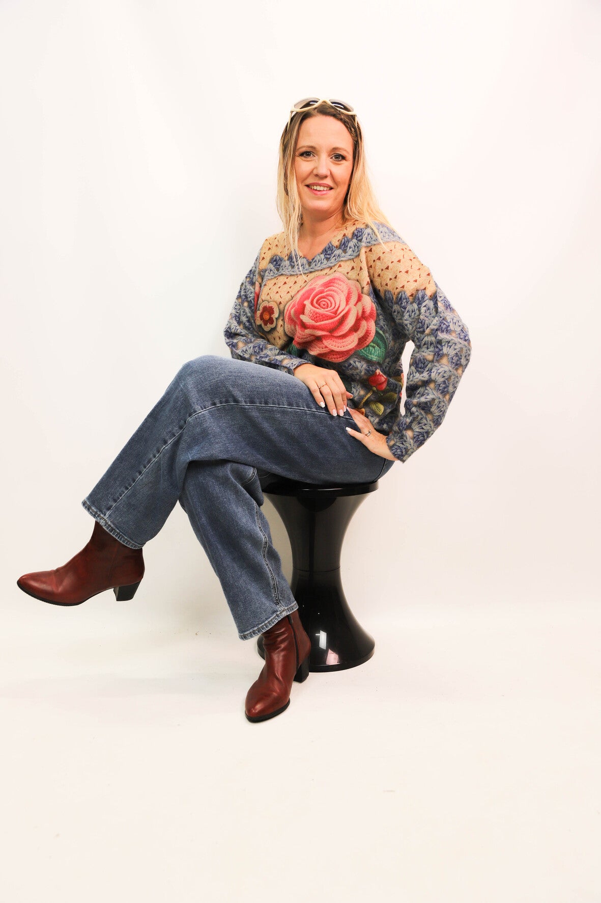 Pull à motif Neslay Taille L