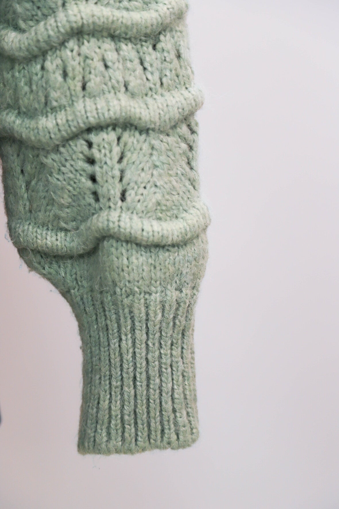 Gilet en maille vert amande Mango Taille L