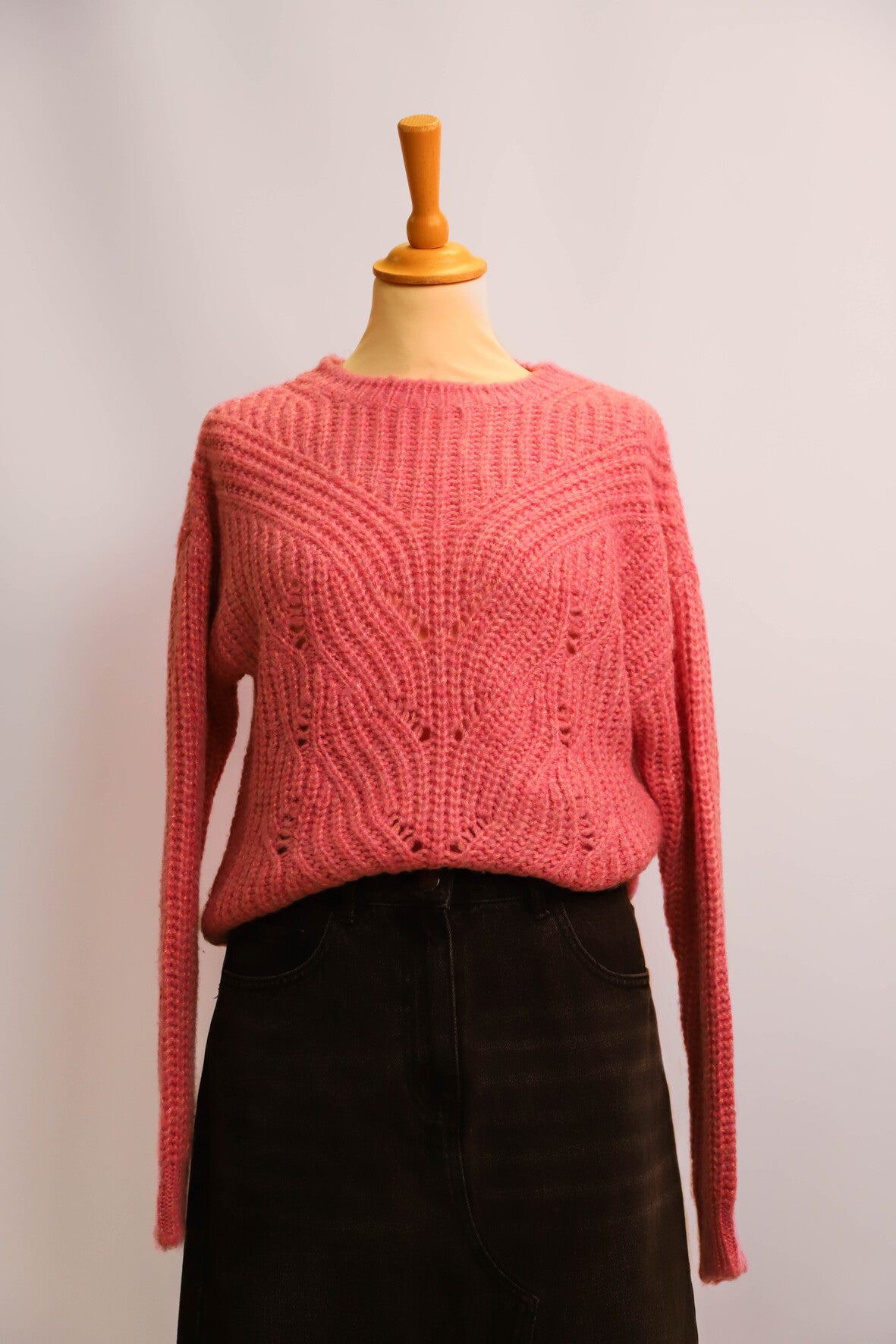 Pull en maille rose Emme Taille M