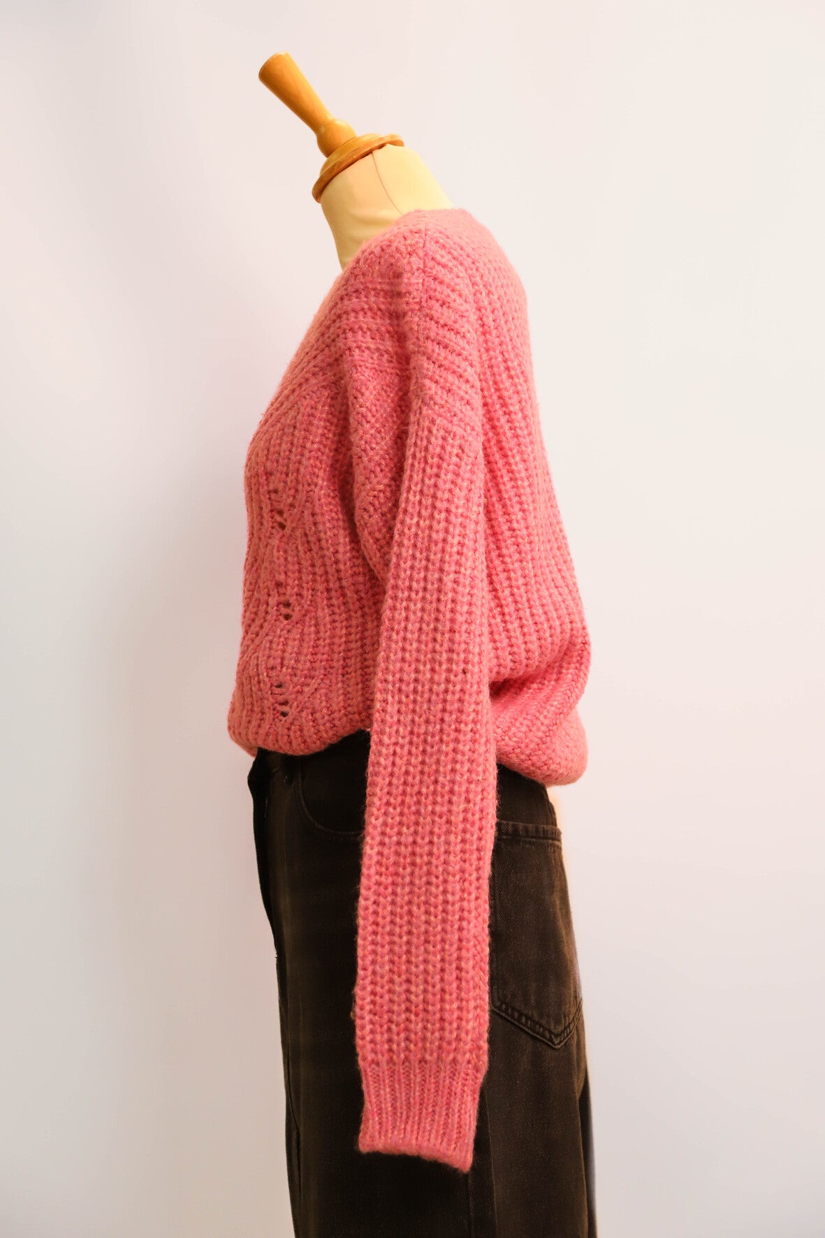 Pull en maille rose Emme Taille M