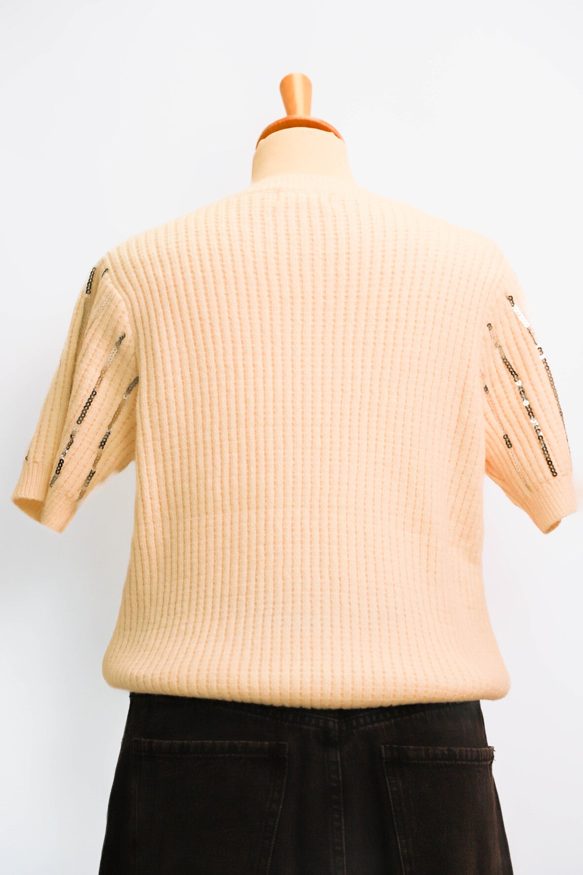 Pull manches courtes ecru SensUniq Taille Unique