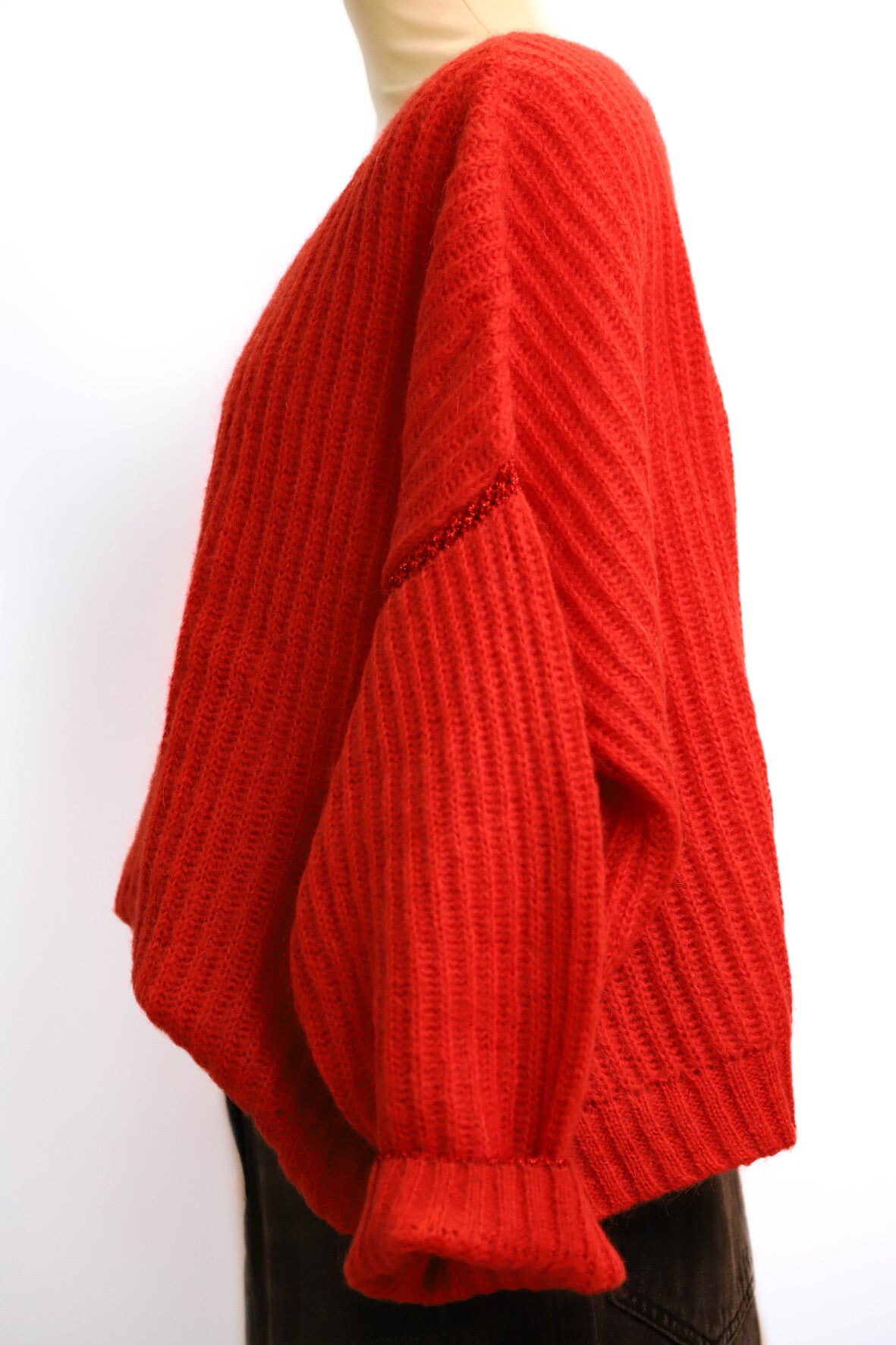 Pull en maille rouge IKKS Taille L