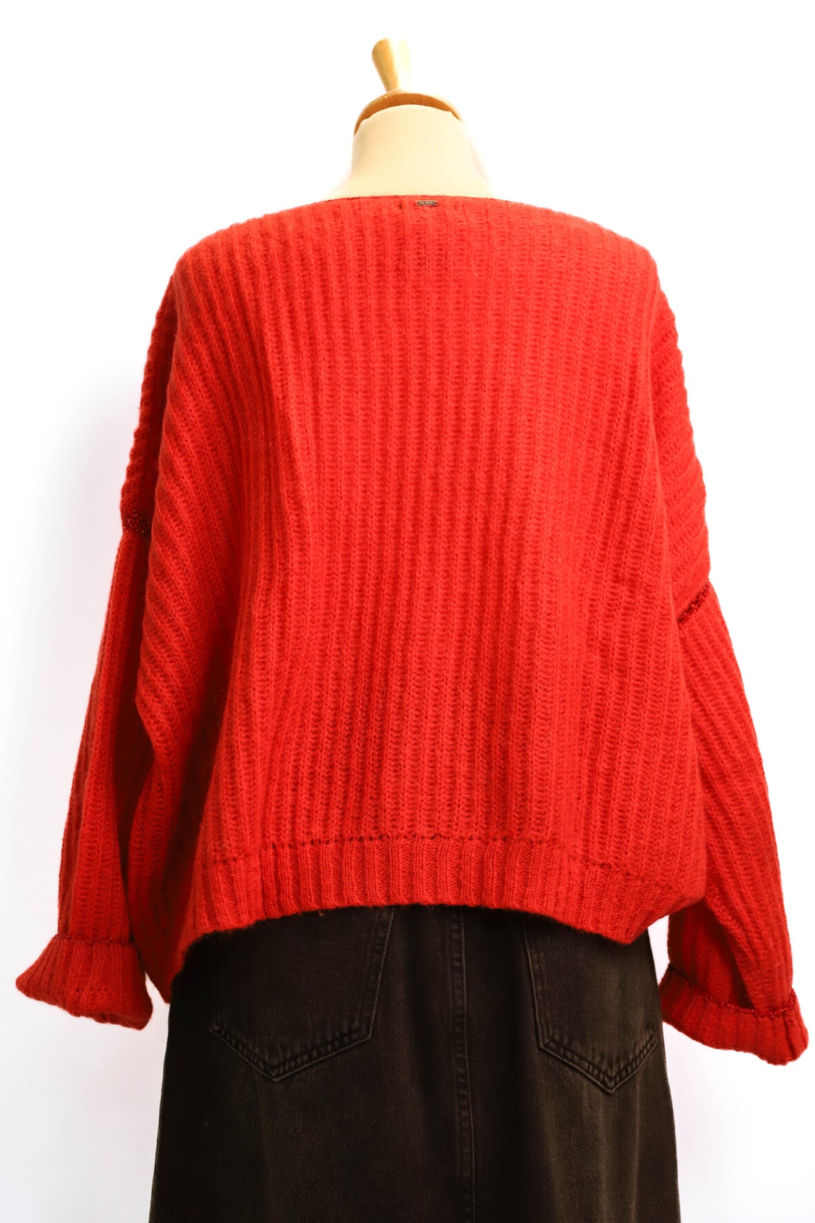 Pull en maille rouge IKKS Taille L