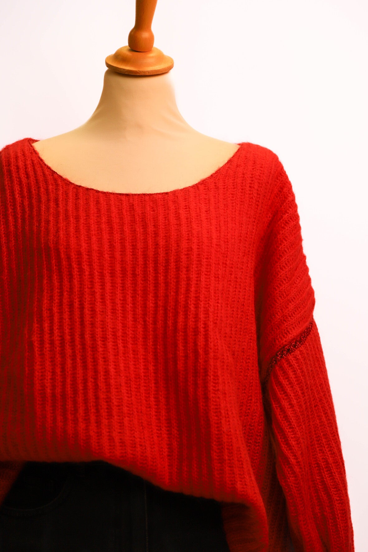 Pull en maille rouge IKKS Taille L