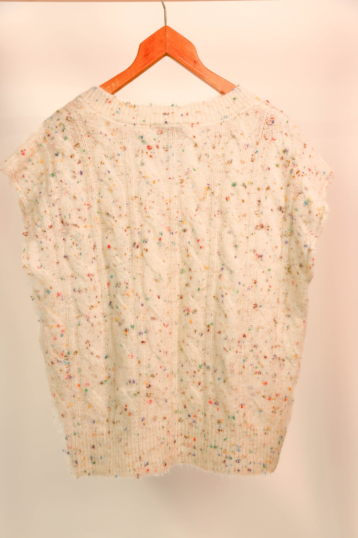 Pull sans manches blanc Desigual Taille M