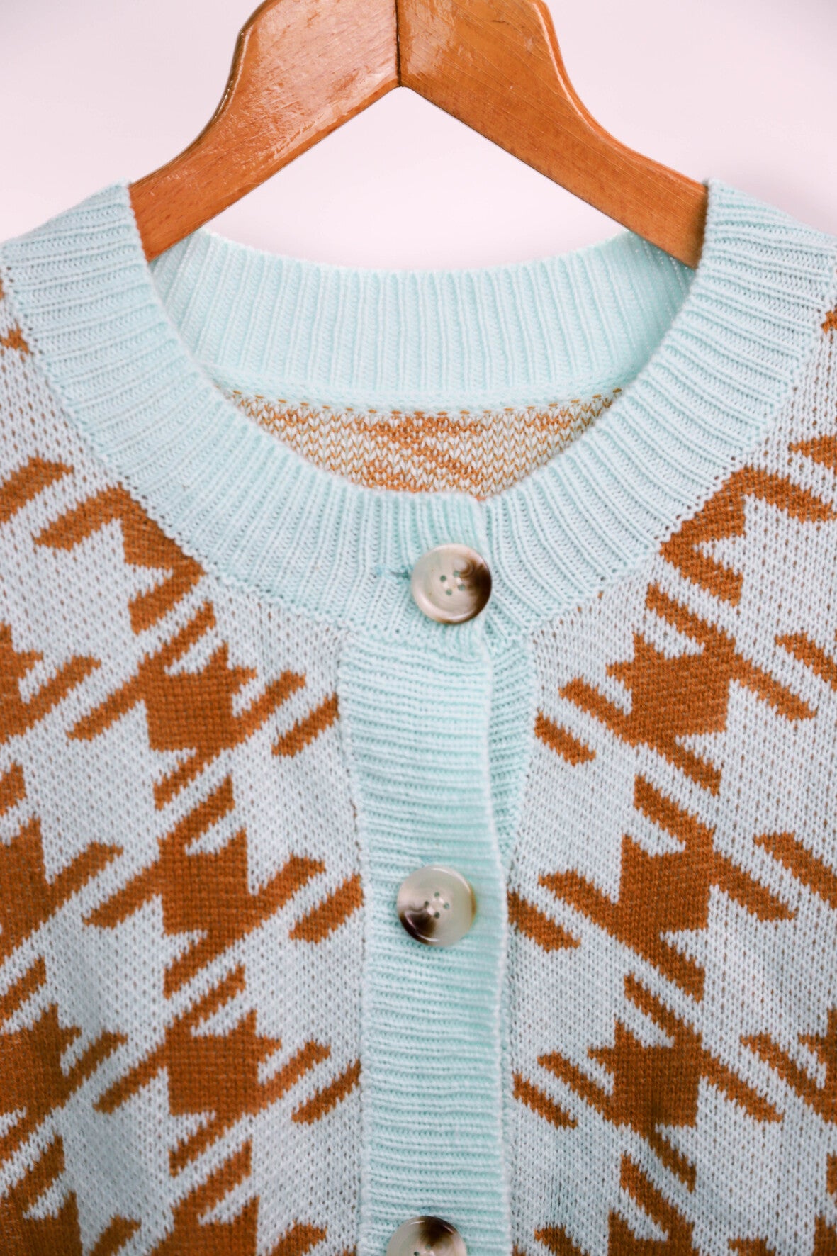 Gilet bleu et marron Taille M