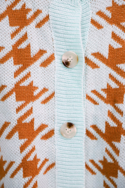 Gilet bleu et marron Taille M