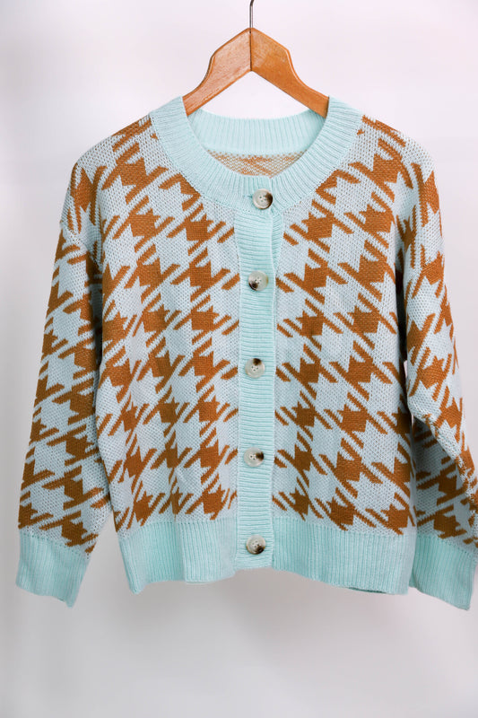 Gilet bleu et marron Taille M