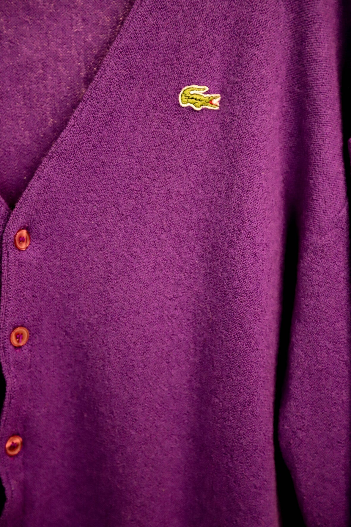 Gilet violet Lacoste Taille L