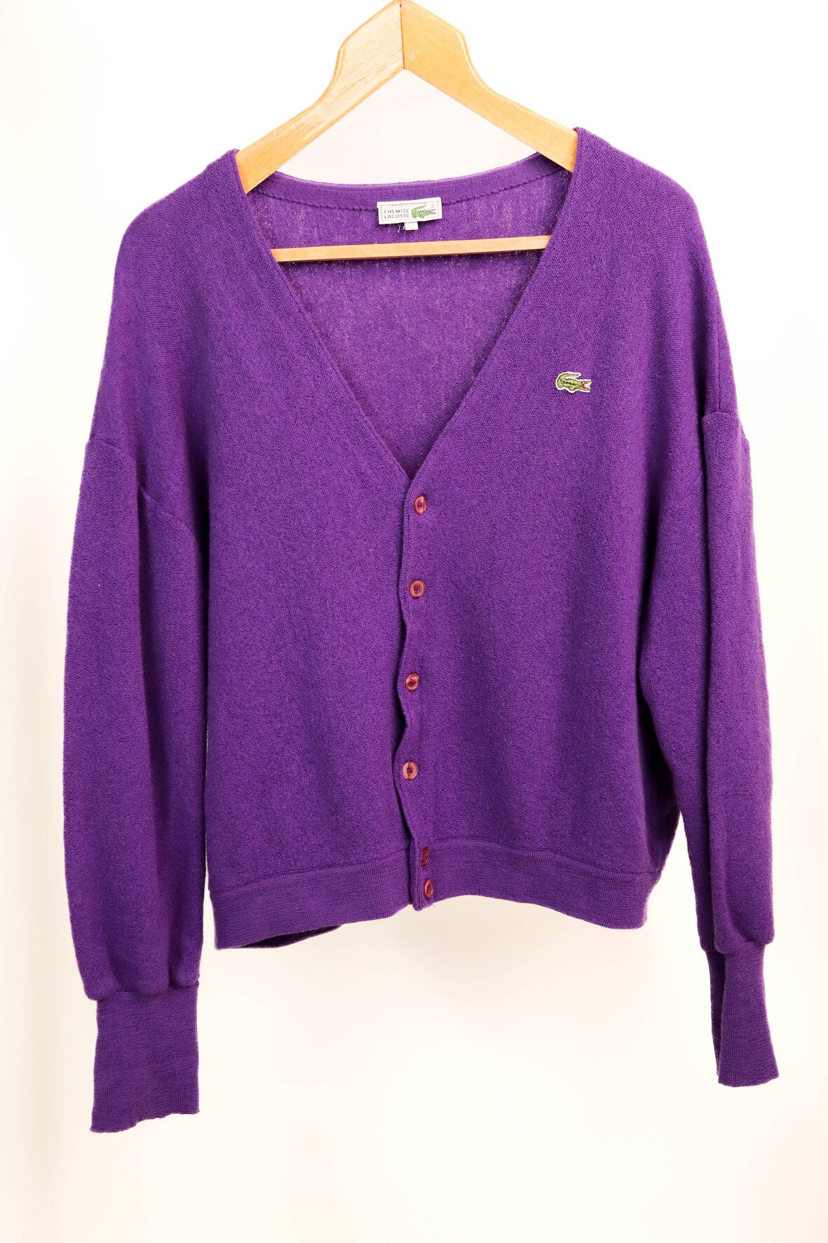 Gilet violet Lacoste Taille L