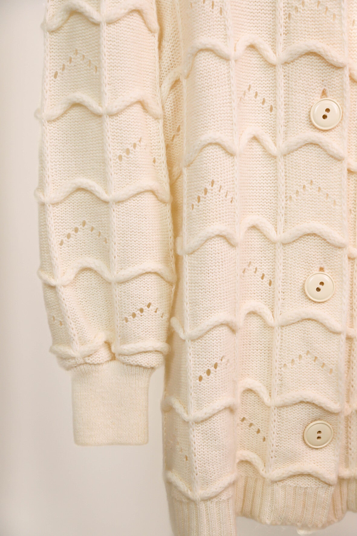 Gilet écru Tricot Djezi Taille L