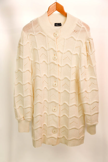Gilet écru Tricot Djezi Taille L