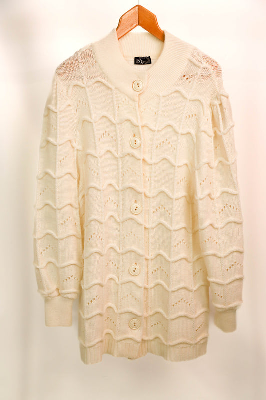 Gilet écru Tricot Djezi Taille L