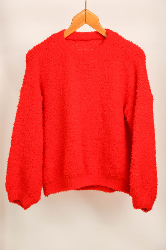 Pull rouge taille M