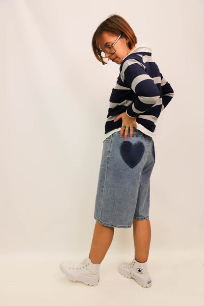 Short long/ Jort bleu JS Millenium Taille S et M - NEUF