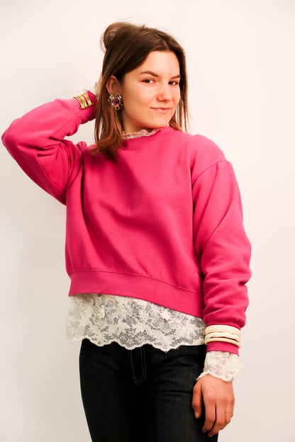 Sweat rose Zara Taille S