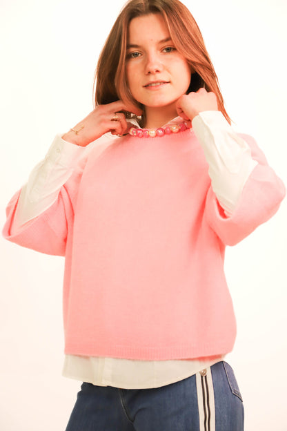 Pull rose Nais Taille Unique