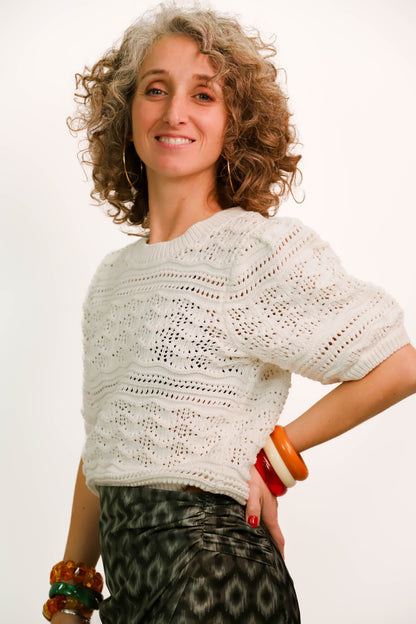 Pull blanc BZB Taille M