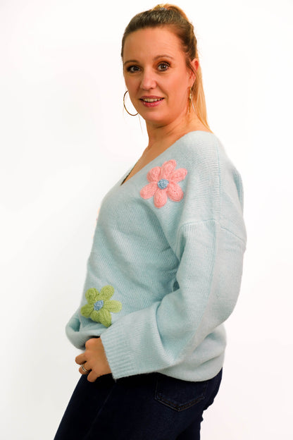 Pull bleu Christy Taille XL/XXL