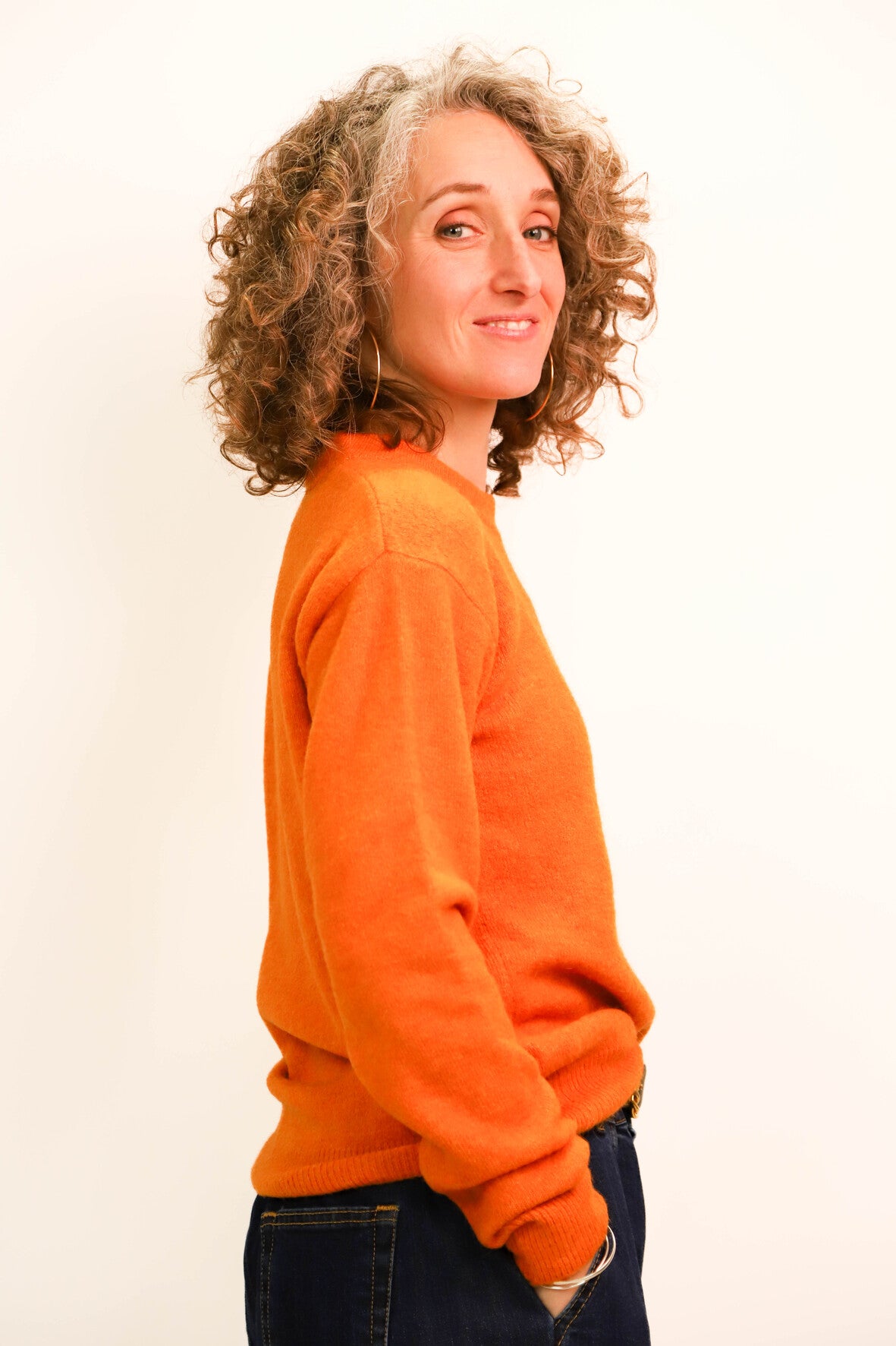 Pull orange CKS Taille XS