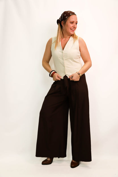 Pantalon marron Taille M