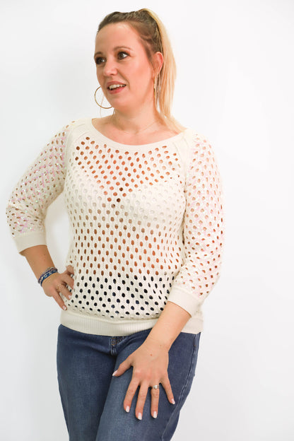 Pull écru Karl Lagerfeld Taille S
