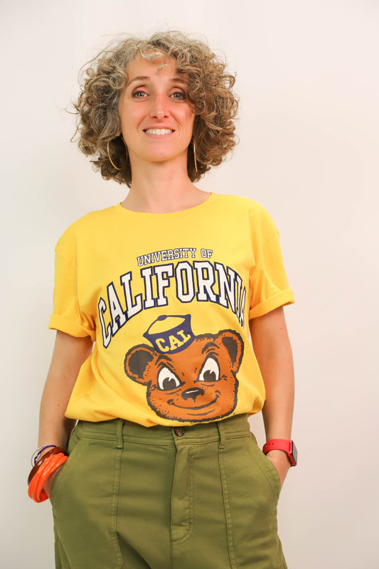 T-shirt jaune Zara Taille S