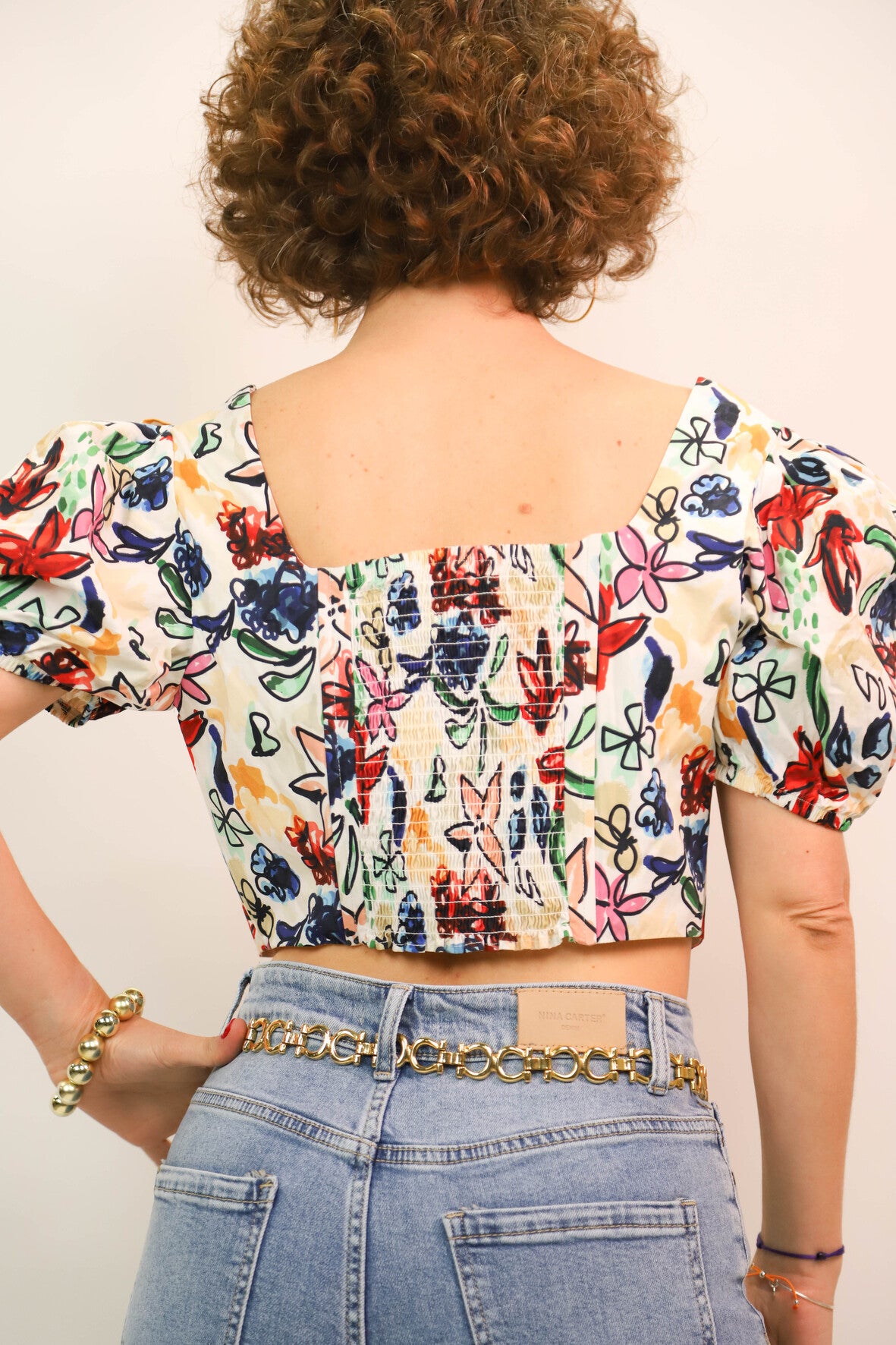 Haut fleuri Glamourous Taille L