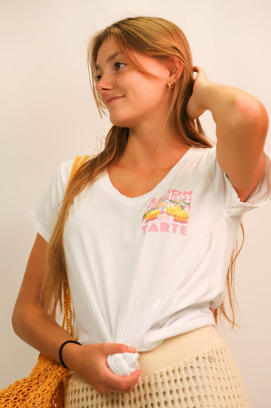 T-Shirt blanc Lacomy Taille M