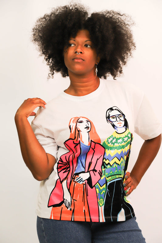 T-Shirt blanc Maison Onado Taille S/M et L/XL - NEUF