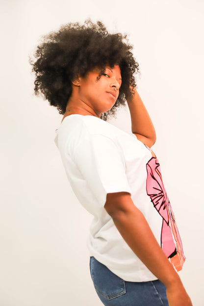 T-Shirt blanc Maison Onado Taille S/M et L/XL - NEUF