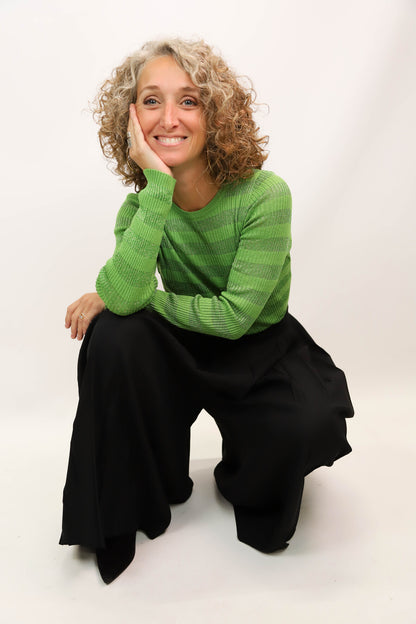 Pantalon plissée noir R. Attal Taille S