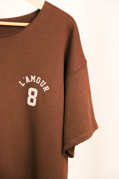 T-shirt marron Mooij Taille Unique
