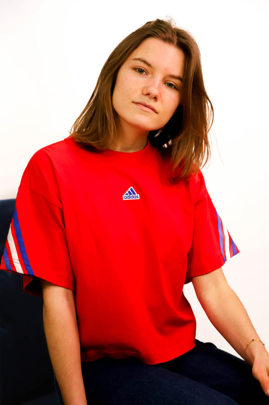 T-shirt rouge Adidas Taille S - NEUF