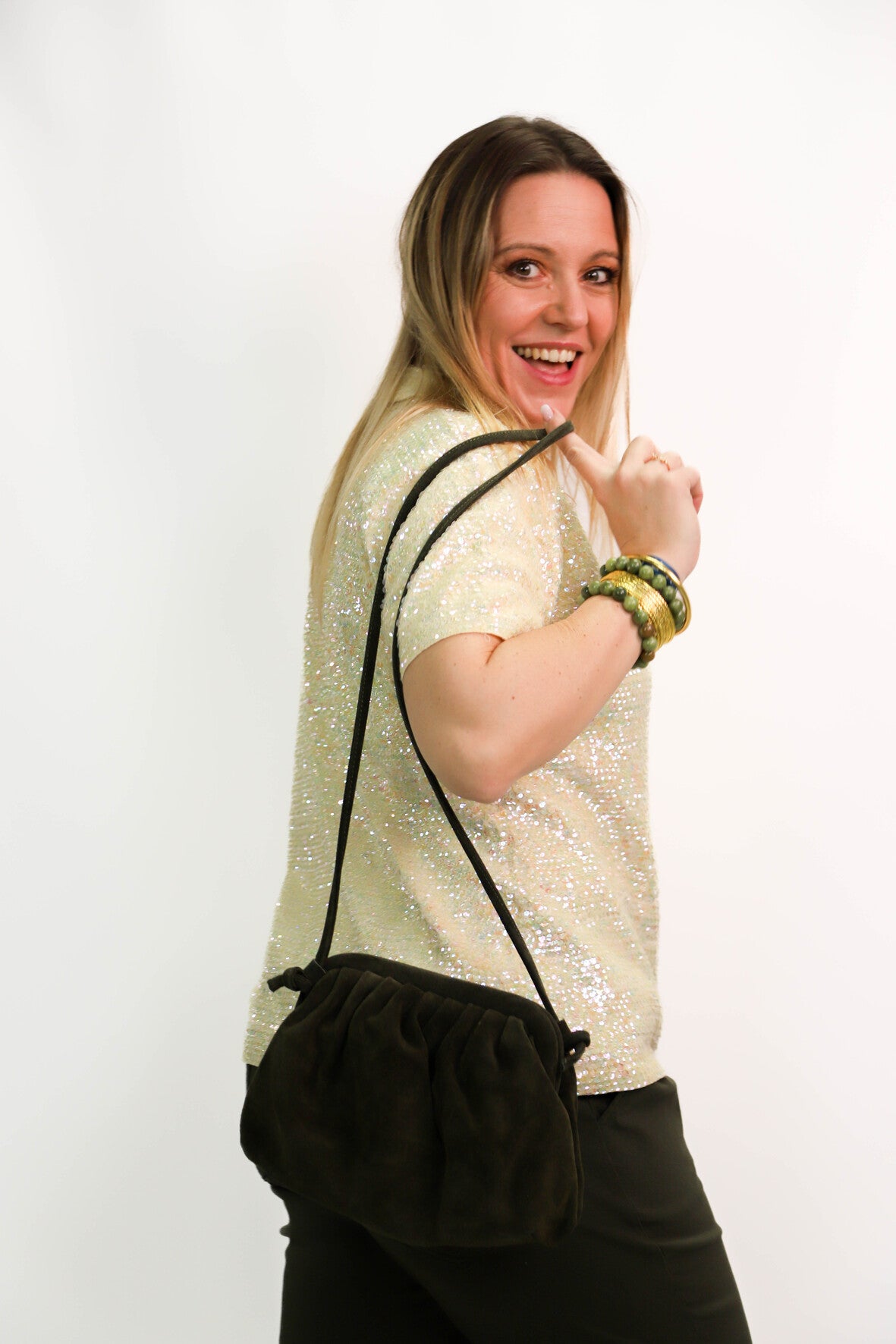 Polo à sequins Prestige Elegance S.A Paris Taille XL