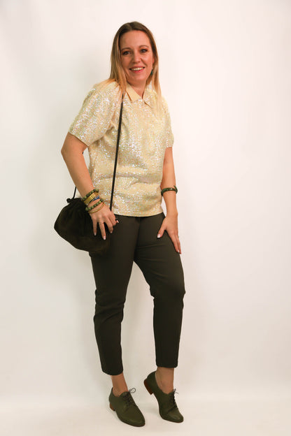 Pantalon kaki Lacomy Taille M