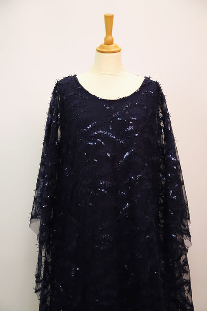 Robe de soirée bleue Ulla Popken Taille 3XL