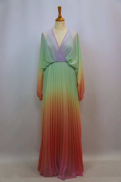 Robe de soirée multicolore de pastels Asos Taille S