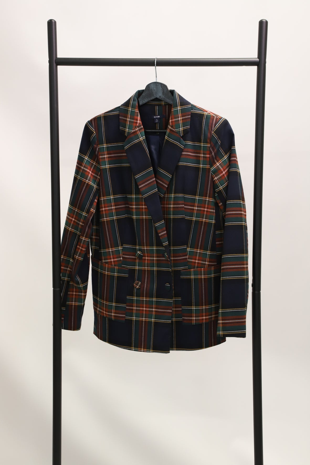 Veste à carreaux Bleu Marine Kiabi Taille S