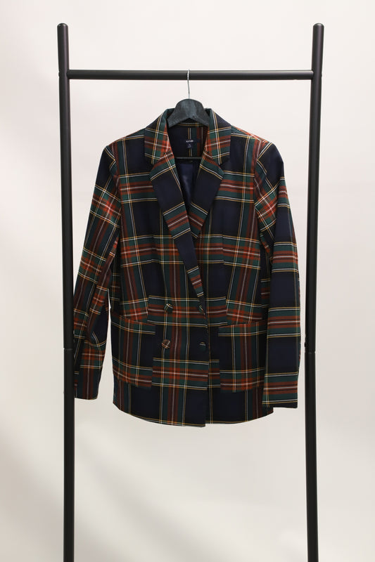 Veste à carreaux Bleu Marine Kiabi Taille S