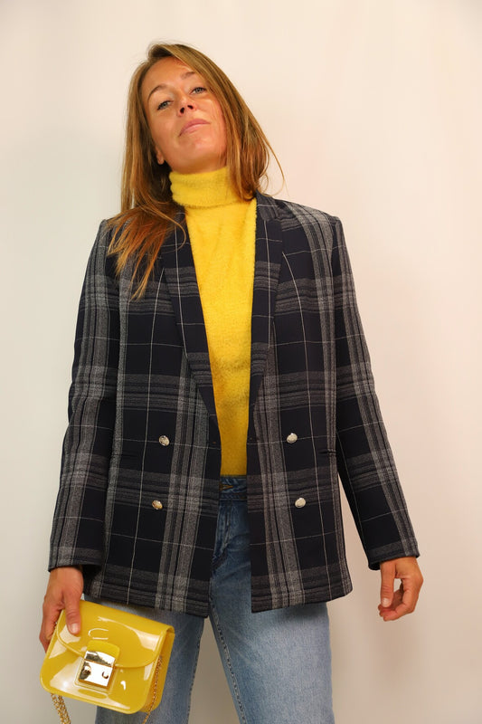 Veste blazer bleu Claudie Pierlot Taille L - NEUF