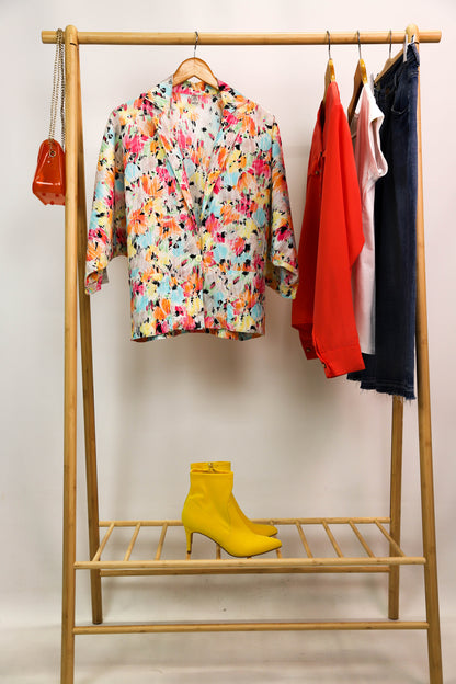 Veste fleurie multicolore Taille S