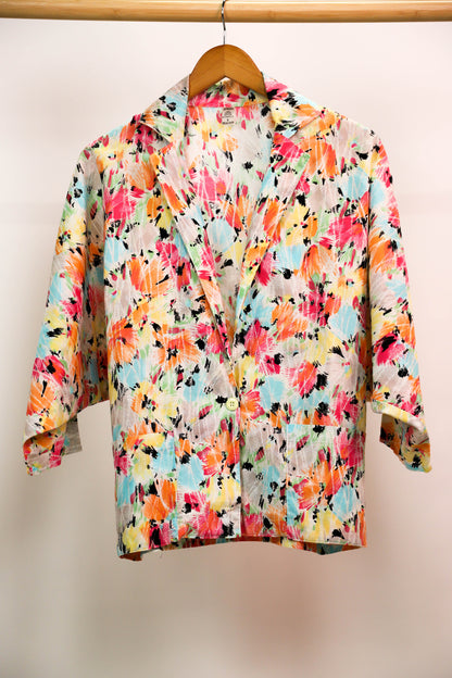 Veste fleurie multicolore Taille S