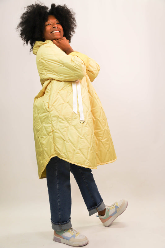 Veste matelassée jaune Fashion Collection Taille Unique - NEUF