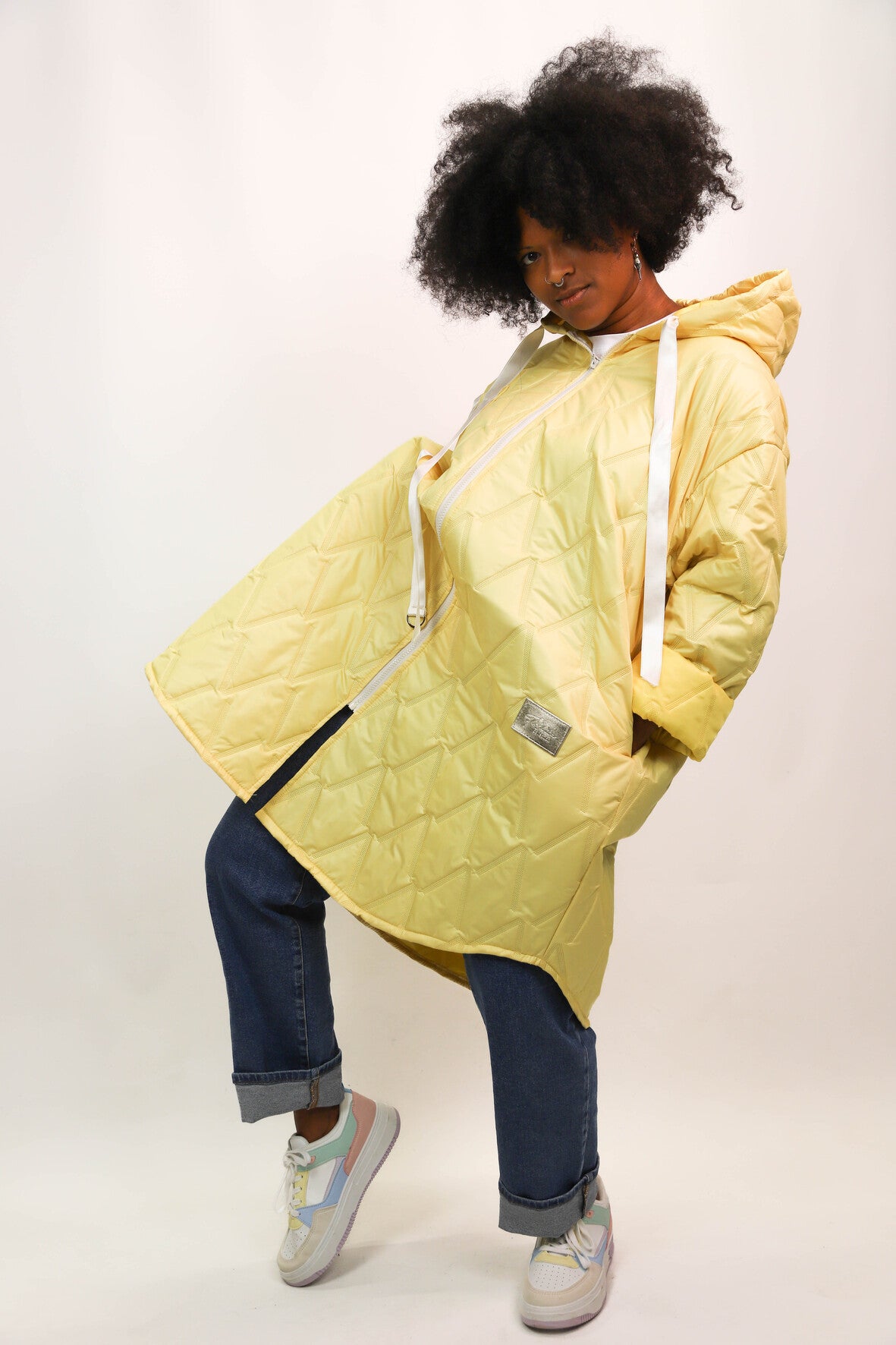Veste matelassée jaune Fashion Collection Taille Unique - NEUF